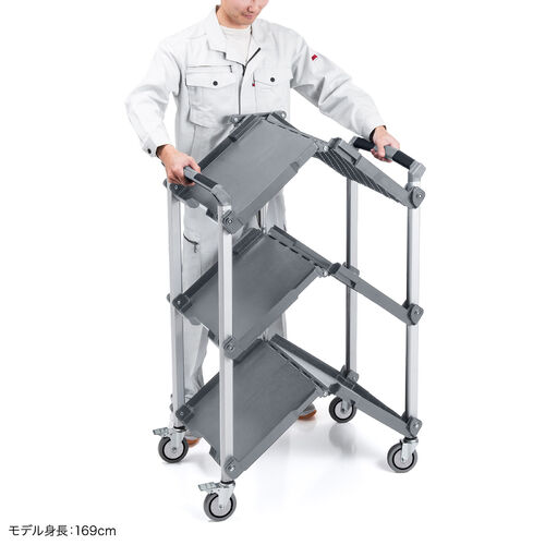 ܂肽݃c[S LX^[t 3i ω׏d c[J[g O[ 101-CART011GY
