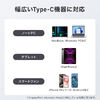 hbLOXe[V HDMI2 2ʏo͑Ή 4K/60HzΉ USB-Cڑ USB PD100W X}[gPDΉ J[h[_[ L^A_v^ P[u20cm 400-HUBCP24BK