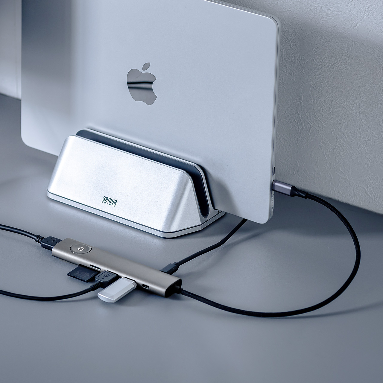 hbLOXe[V USB Type-C ON/OFFXCb`t HDMI 4K/60Hz USB PD100WΉ USB 5Gbps J[h[_[ P[ǔ^ oC ^ 400-HUBCP31GM