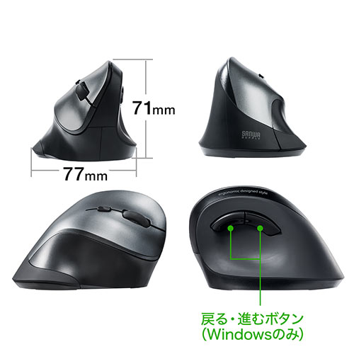 y匈ZՃZ[zCX}EX  2.4GHz GSm~NX u[LED 5{^ ߂/iރ{^ DPIؑ ubN 400-MA092