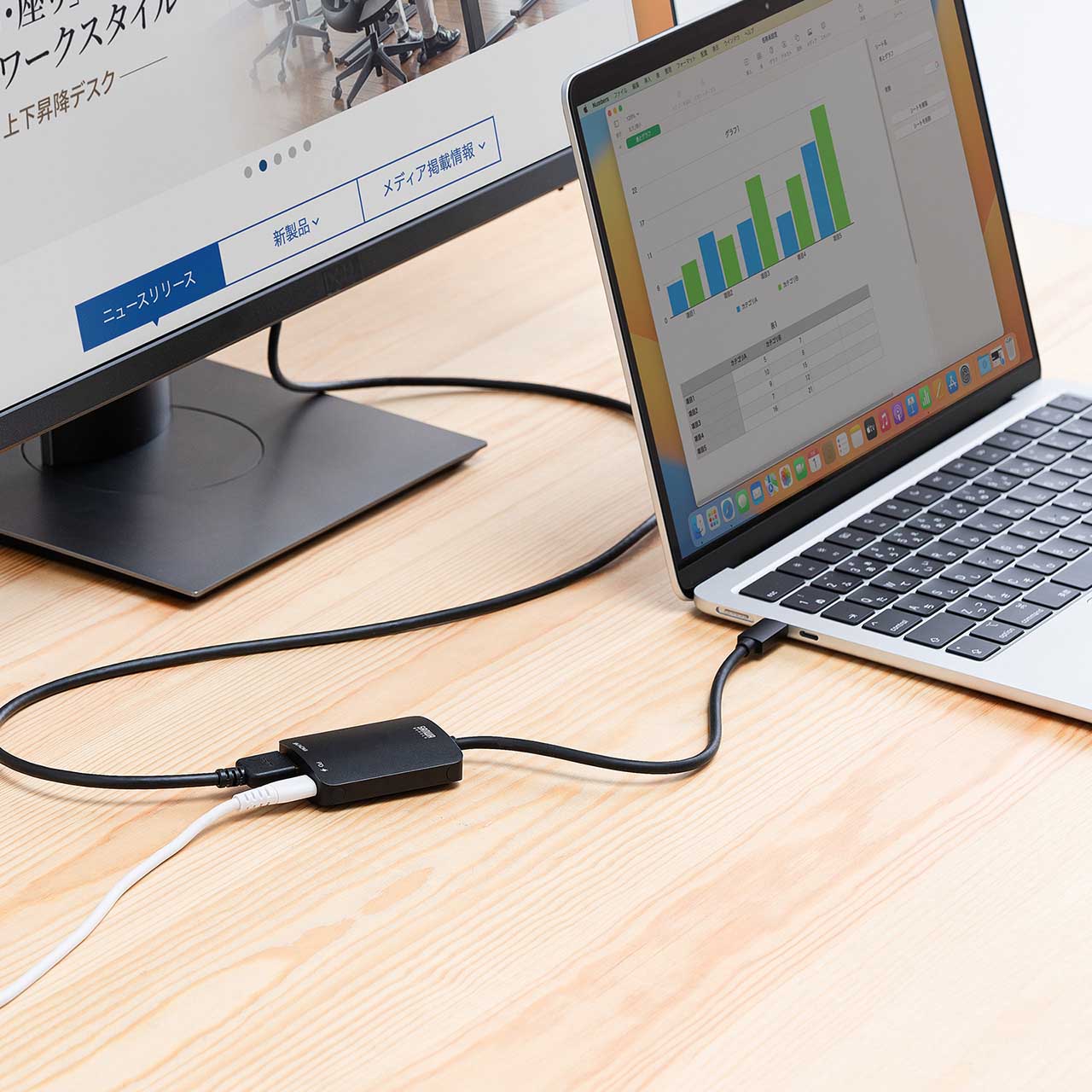 USB Type-C HDMI ϊA_v^ 8K/60Hz 4K/144Hz PD100W P[u20cm MacBook iPad Pro Air Switch Ή HDR ubN 500-KC041