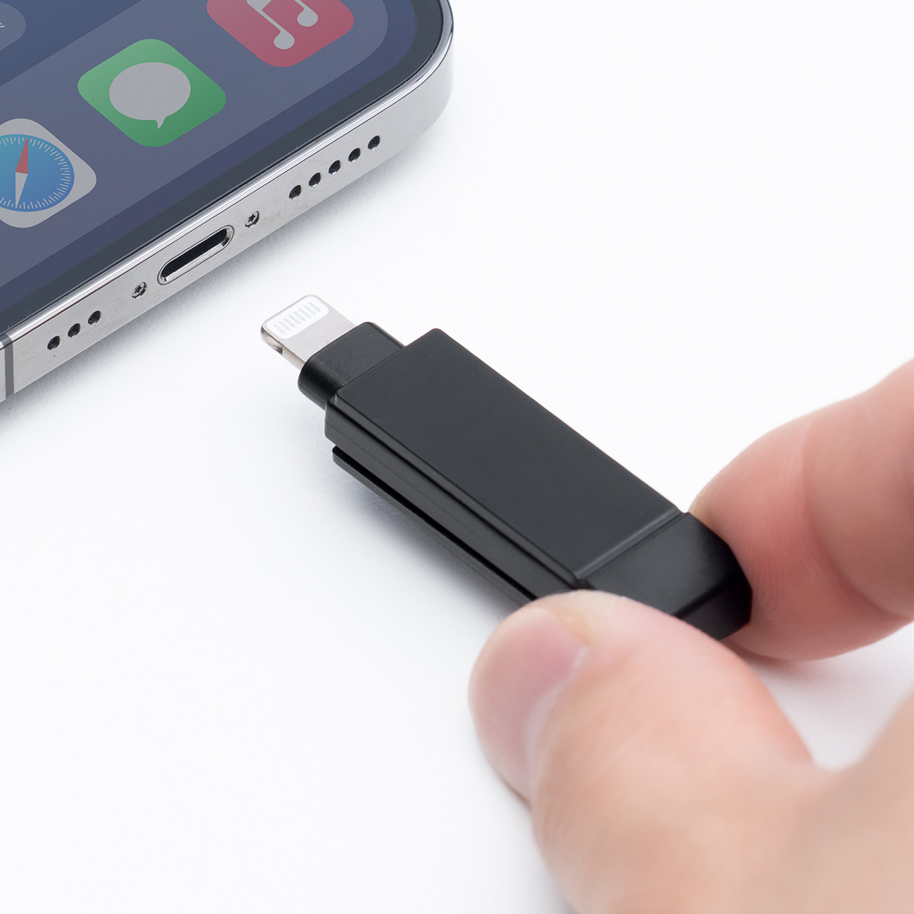 CgjO  USB-A USB 128GB MFiF iPhone iPad Android Ή p\R ʐ^  obNAbv XCO iXflash 600-IPL128GX3N