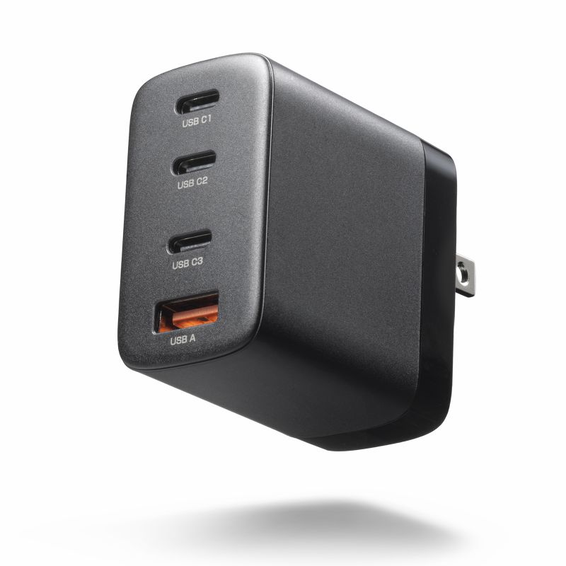 USB-C[d PD [d 65W 4|[g Type-C~3 USB-A~1 GaN̗p ܂肽ݎvO }[d m[gp\R |[g PSEKi ubN ACA-PD107BK