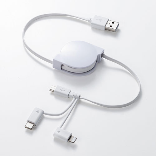 CgjOETypeCEmicroB USB@3in1 P[u@0.8m KB-IPLTM08KW
