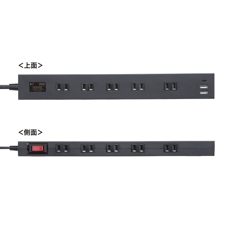 d^bv 10 PD20WΉ USB[d|[gt 3m ubN TAP-SP2110NUC-3BK