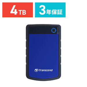 Transcend Otn[hfBXN StoreJet 25H3 4TB USB3.1 Gen1Ή ϏՌVRP[X TS4TSJ25H3B